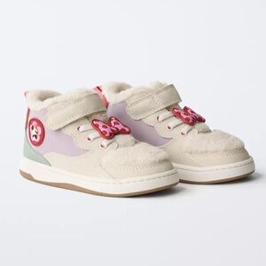 Minnie Mouse Disney Fleece High Top Sneakers